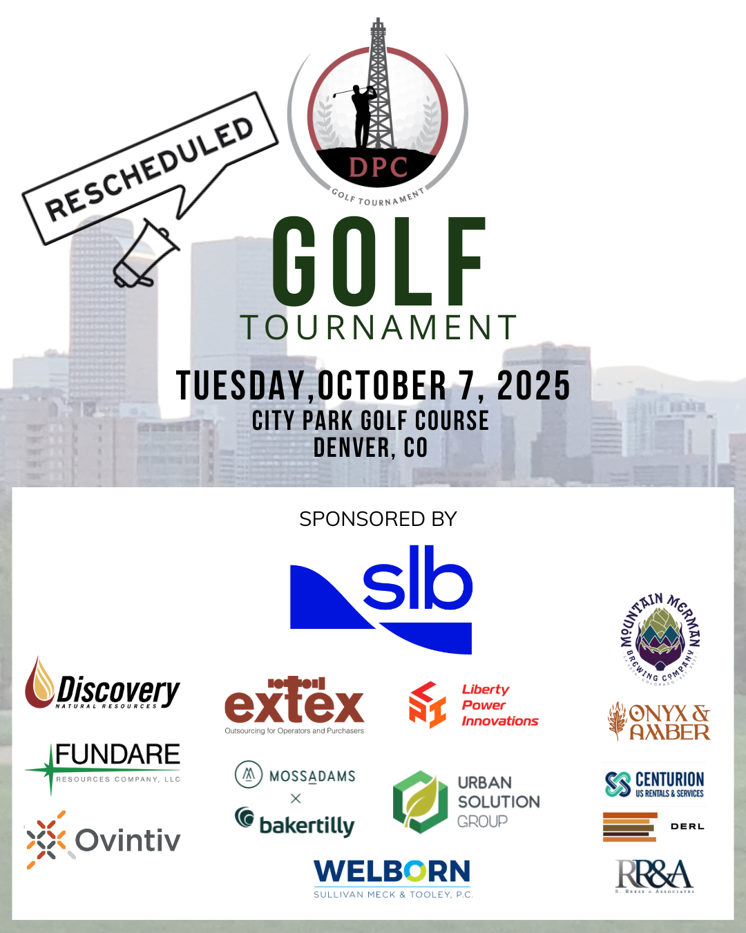 Golf Rescheduled 2025